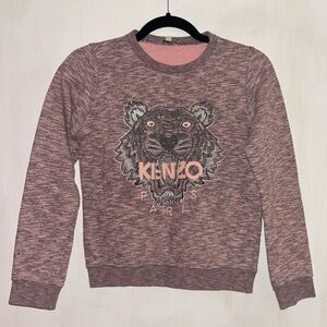 Pink Kenzo tiger print sweatshirt
